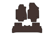 Honda Pilot 2008–2015 Rubberen vloermatten Carsuit (2008-2012, 7-zits, bruin) foto 1