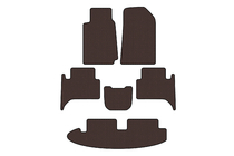 Chevrolet Trailblazer 2012–2019 Carsuit rubberen automatten (3 rijen, bruin) foto 1