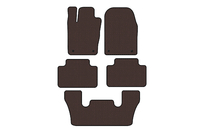 Dodge Durango 2010– Carsuit rubberen automatten (3 rijen, bruin) foto 1