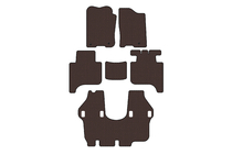 Infiniti QX56 2004–2010 Rubberen automatten Carsuit (3 rijen, 2004-2008, bruin) foto 1
