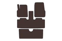 Renault Espace 2002–2014 Rubberen automatten Carsuit (3 rijen, 7-zits, bruin) foto 1