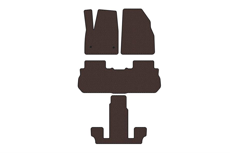 GMC Acadia 2017– Rubberen automatten Carsuit (3 rijen, 2017-2019, bruin) Image