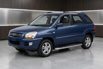 Kia Sportage 2004–2010 Maydos V1 zijtreden (set 2 stuks, aluminium + RVS) foto 1