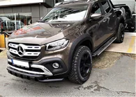 Mercedes X-klasse 2017–2020 Voorbullbar Gronder (zwart, 70 mm) foto 1