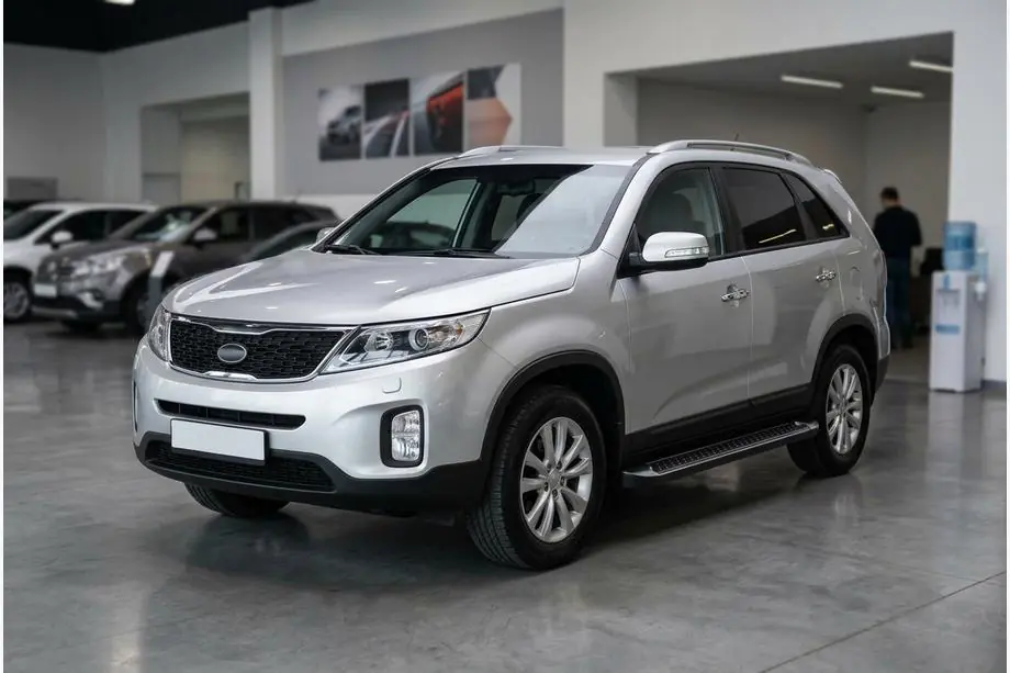 Kia Sorento II XM 2009–2014 Allmond Black side steps (2 st., aluminium) Image