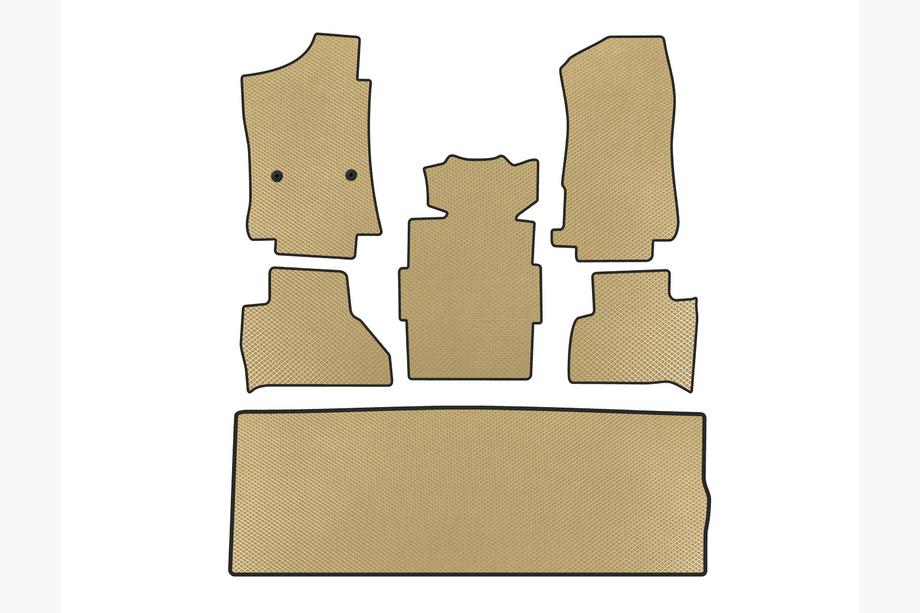 Cadillac Escalade 2014–2020 EVA automatten (3 rijen, beige) Image