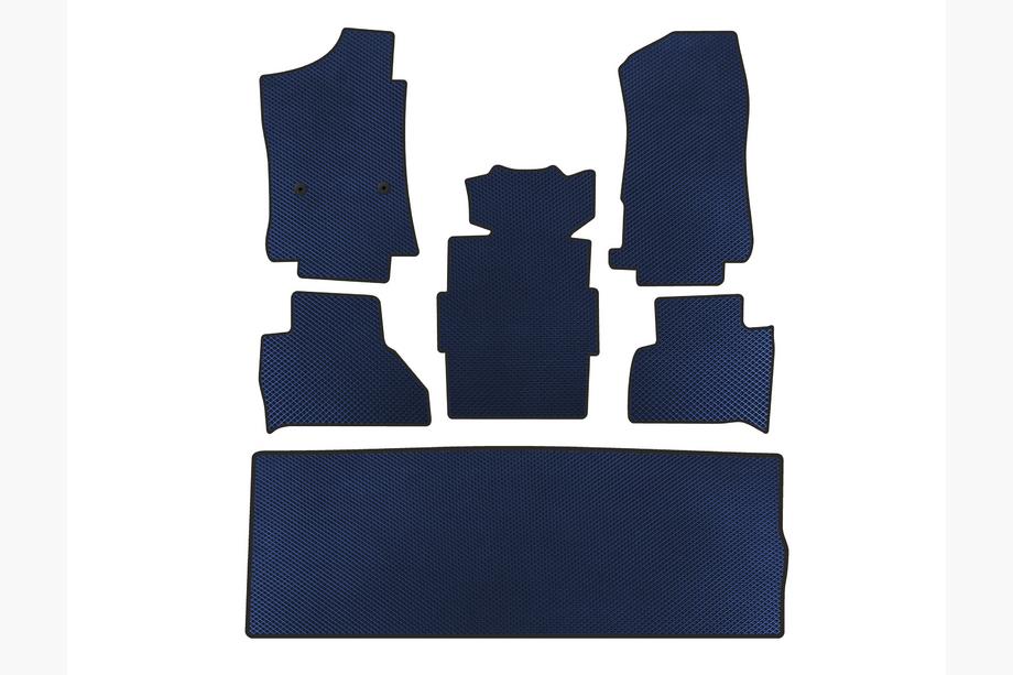Cadillac Escalade 2014–2020 EVA automatten (3 rijen, blauw) Image