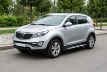 Kia Sportage 2010–2015 Sunrise side steps (set van 2, aluminium) foto 1
