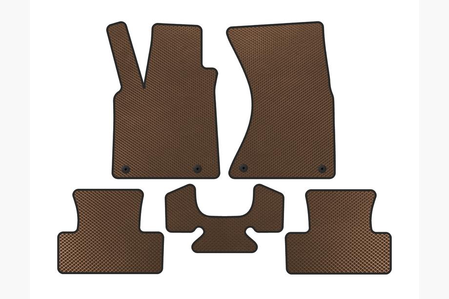 Audi Q5 2008–2017 EVA automatten voor het interieur (2008-2012, bruin) Image