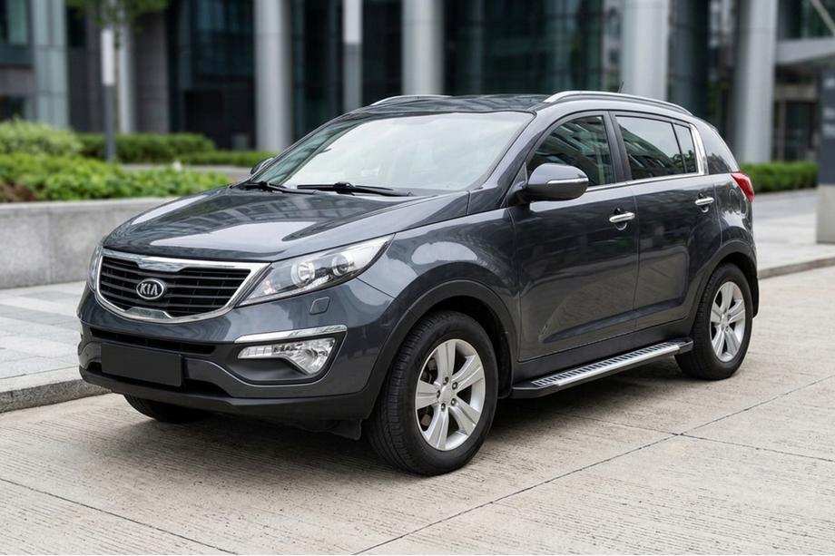 Kia Sportage 2010–2015 Side steps Line (2 stuks, aluminium) Image