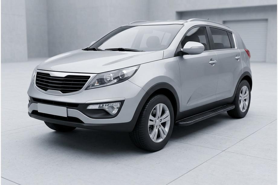 Kia Sportage 2010–2015 Bosphorus Black side steps (2 st., aluminium) Image