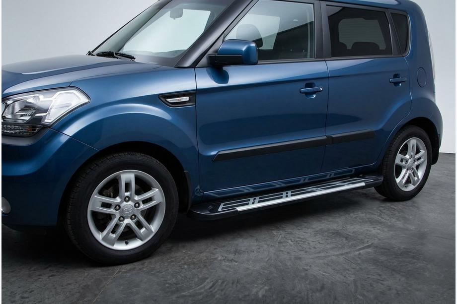 Kia Soul I 2008–2013 Sunrise side steps (set van 2, aluminium) Image