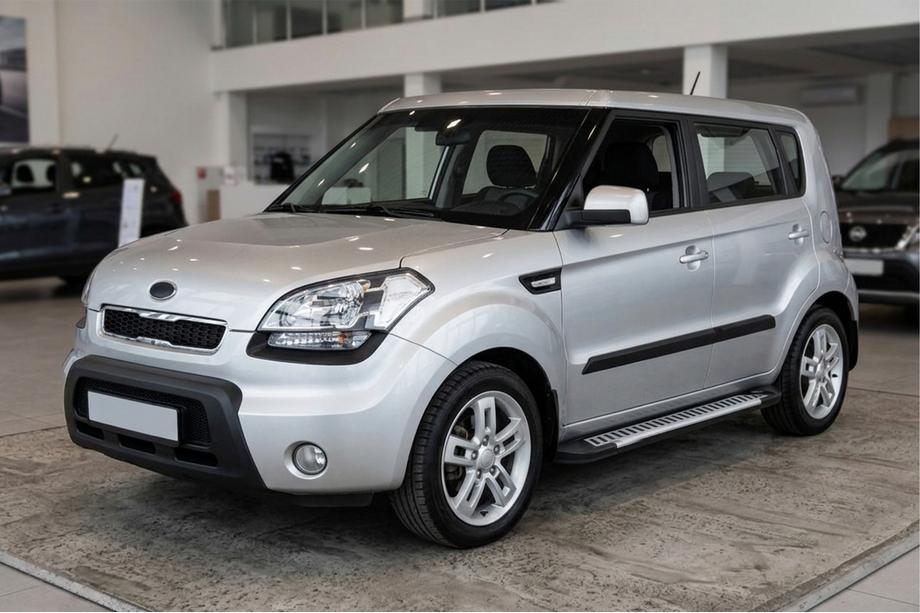 Kia Soul I 2008–2013 Side steps Line (2 stuks, aluminium) Image