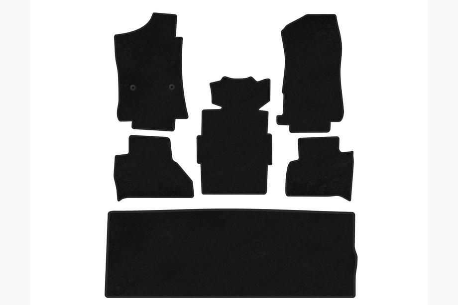 Cadillac Escalade 2014–2020 Textiele automatten Classic (3 rijen, zwart) Image