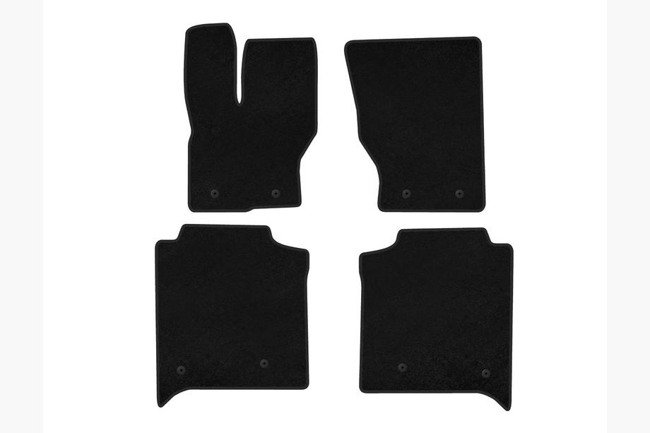 Range Rover IV L405 2013–2021 Classic textiele automatten (Long, achterste rij met console, zwart) Image