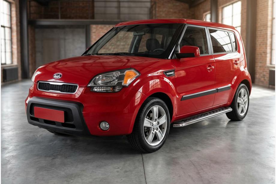 Kia Soul I 2008–2013 Maydos V1 zijtreden (set 2 stuks, aluminium + RVS) Image