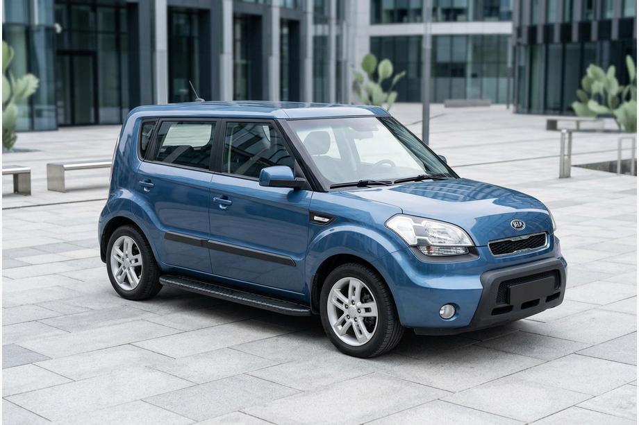 Kia Soul I 2008–2013 Bosphorus Black side steps (2 st., aluminium) Image