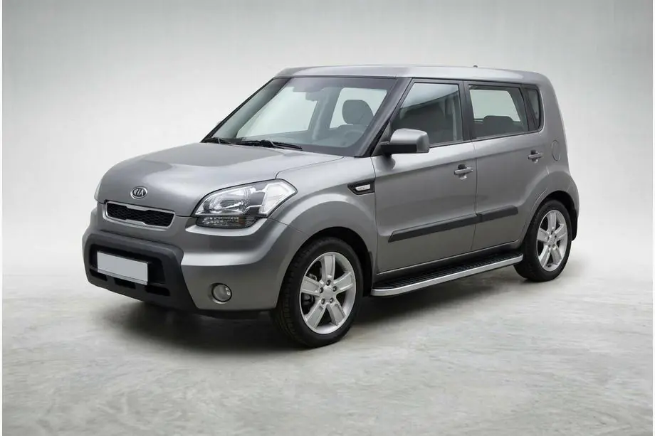 Kia Soul I 2008–2013 Side steps Tayga Grey (set van 2, aluminium) Image