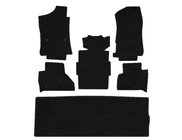 Cadillac Escalade 2014–2020 Premium textiele automatten (3 rijen, zwart) foto 1
