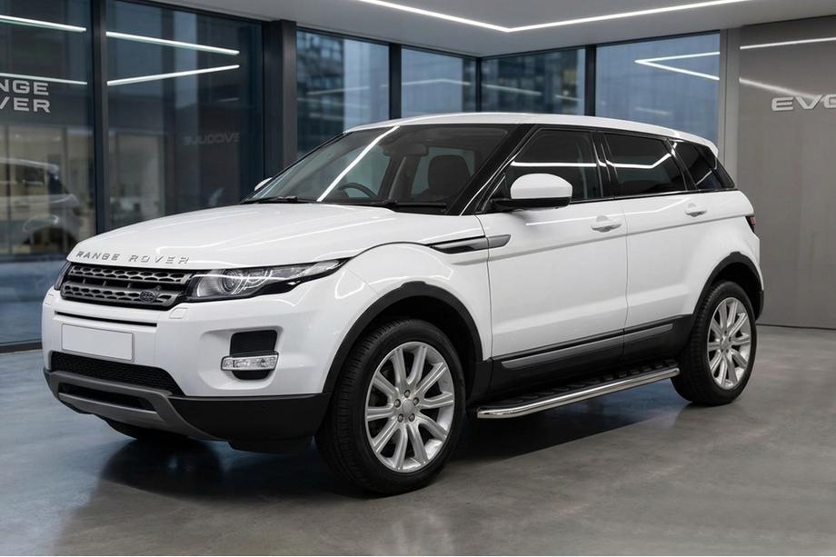 Range Rover Evoque 2012–2018 Maydos V1 zijtreden (set 2 stuks, aluminium + RVS) Image