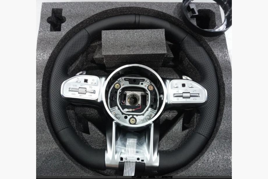 Mercedes Vito/V-klasse W447 2014– AMG stuurwiel 2018-Style (zwart + grijze knoppen) Image