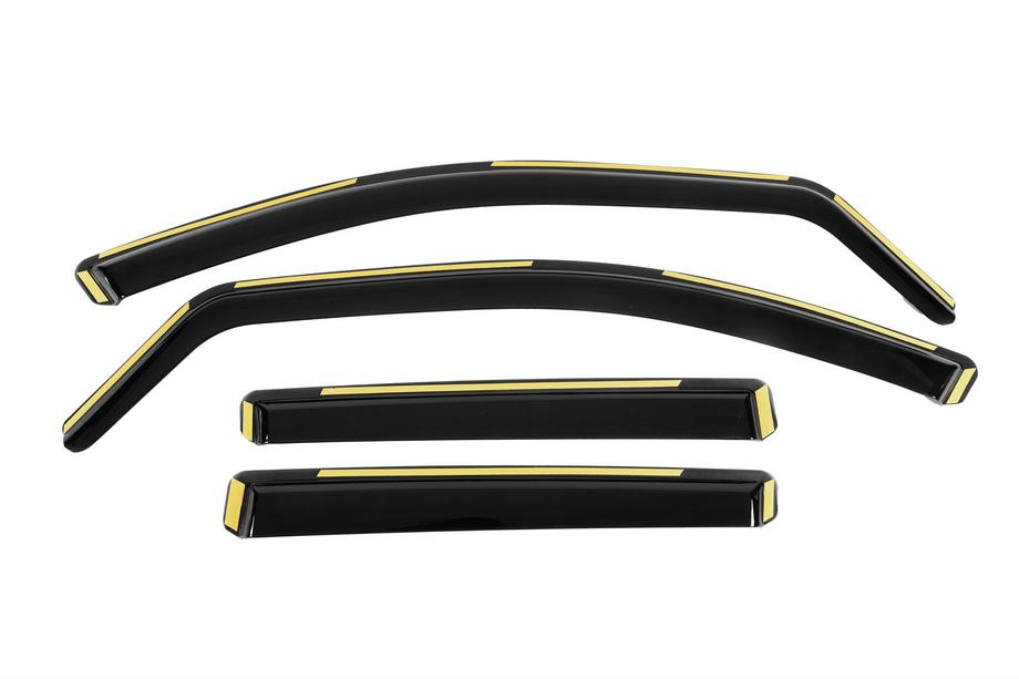 Mercedes ML W164 2005–2011 In-channel raamdeflectoren Niken Luxury (4 stuks) Image