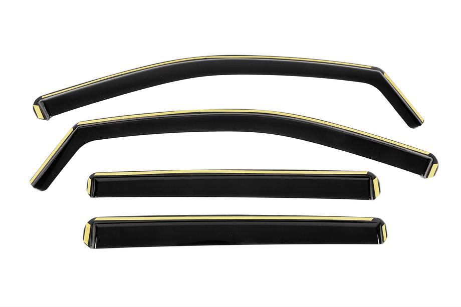 Volkswagen Amarok 2022– In-channel raamdeflectoren Niken Luxury (4 stuks) Image
