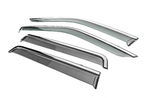 Land Rover Freelander II 2006–2014 Windschermen met chromen sierlijst Niken Luxury (4 stuks) foto 2