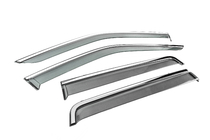 Land Rover Freelander II 2006–2014 Windschermen met chromen sierlijst Niken Luxury (4 stuks) foto 3