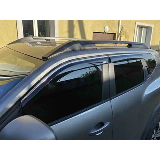 Windschermen met chromen sierlijst Niken Luxury (4 stuks)