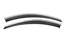 Chevrolet Captiva 2006–2019 Voorste raamwinddeflectoren met chromen sierlijst Niken Luxury (2 stuks) foto 1