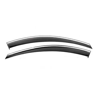 Voorste raamwinddeflectoren met chromen sierlijst Niken Luxury (2 stuks) Chevrolet Captiva 2006–2019