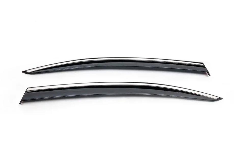 Skoda Octavia III A7 2013–2019 Raamdeflectoren met chroomlijst LiftBack achter (2 stuks, Niken) Image