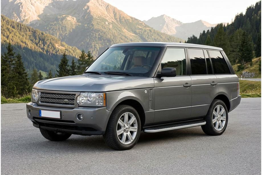 Range Rover III L322 2002–2012 Side steps Tayga Grey (set van 2, aluminium) Image