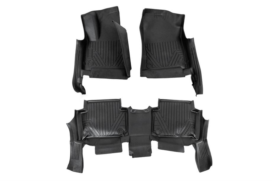 Hyundai Santa Fe 5 2023– Niken Luxury 3D rubberen automatten voor het interieur (2 rijen) Image