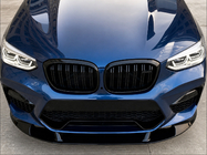 BMW X3 G01 2018– Voorbumper lip spoiler 3D (voor F97 2018-2022, hoogglans zwart) foto 2