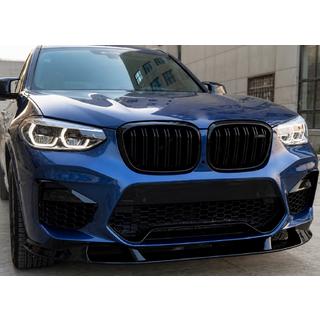 3D front lip spoiler (voor F98 2018-2022, hoogglans zwart) foto 2