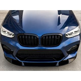 3D front lip spoiler (voor F98 2018-2022, hoogglans zwart) foto 1