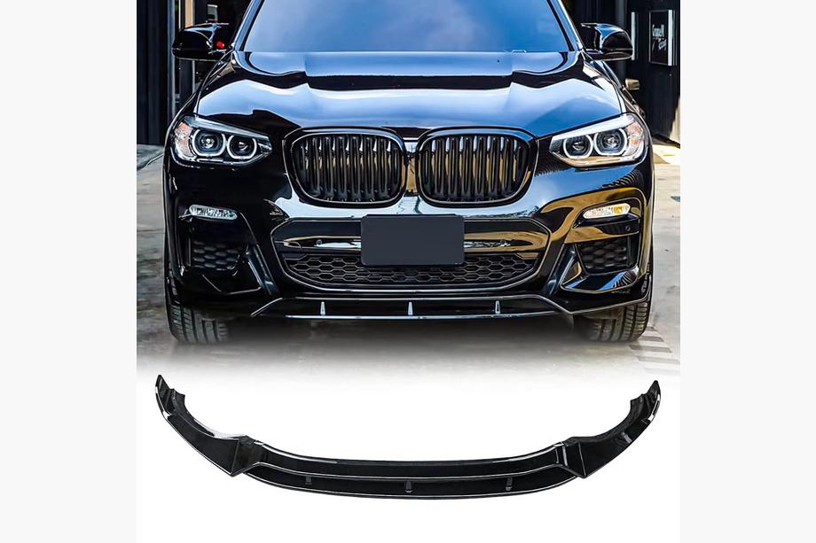 BMW X3 G01 2018– 3D front lip spoiler (voor M-Sport 2018-2022, hoogglans zwart) Foto 8