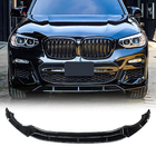 BMW X4 G02 2018– 3D front lip spoiler (voor M-Sport 2018-2022, hoogglans zwart) foto 8