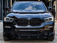 BMW X4 G02 2018– 3D front lip spoiler (voor M-Sport 2018-2022, hoogglans zwart) foto 1