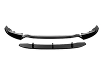 BMW X6 F16 2014–2019 Voorbumper lip Lip Black Warrior (voor M-Sport) foto 7