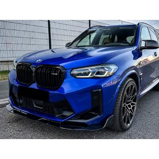 Voorbumper lip spoiler (voor F98 2022-2024, hoogglans zwart) foto 1