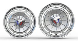 Chevrolet Bel Air 1961–1964 Gesmede OEM-velgen R18 R20 (4 stuks) foto 2