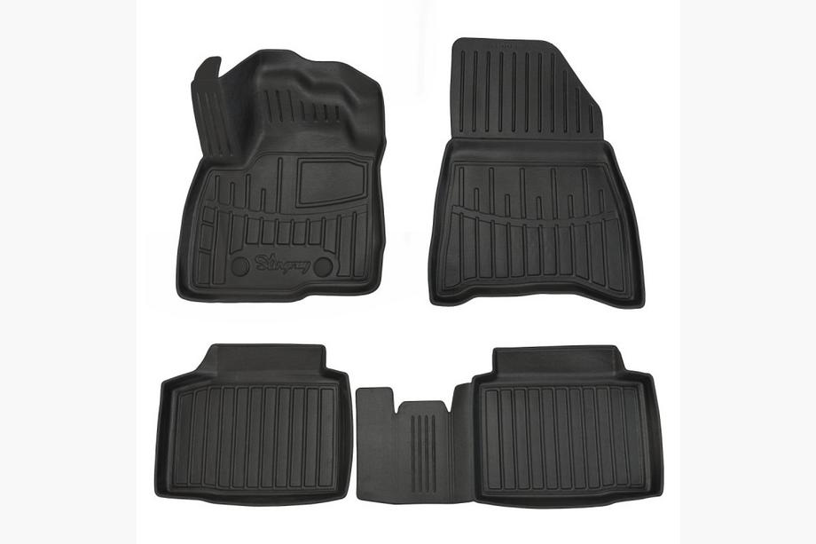 Dacia Bigster 2024– Stingray 3D rubberen vloermatten voor het interieur (4WD, 4 stuks) Image