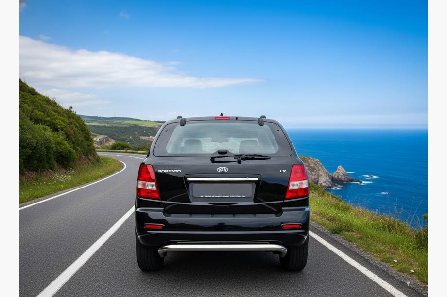 Kia Sorento I BL 2002–2009 Achterbeschermbeugel AK012 (roestvrij staal) Image