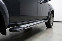 Mazda BT-50 2007–2012 Rainbow zijtreden (set van 2, aluminium) foto 1