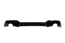 BMW 3 Serie G20/G21 2018– Achterbumper diffuser (voor M-Sport 2018-2022, voor ronde uitlaatsierstukken, ABS) foto 1