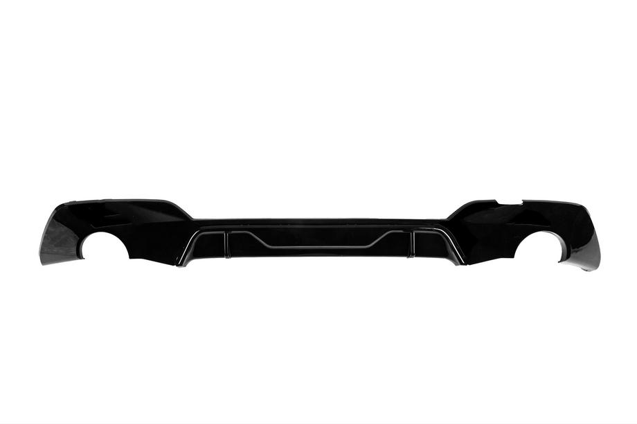 BMW 3 Serie G20/G21 2018– Achterbumper diffuser (voor M-Sport 2018-2022, voor ronde uitlaatsierstukken, ABS) Image