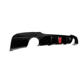 Achterbumperdiffuser voor dubbele enkele uitlaat met LED (voor M-Sport, ABS) foto 3